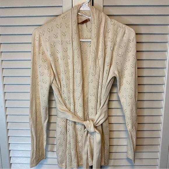 BELLDINI IVORY BOHO BELTED CARDIGAN - Picture 6 of 6